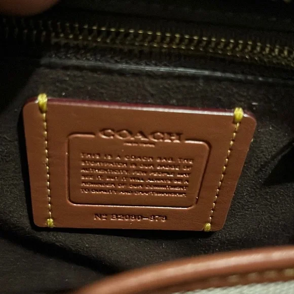 Coach Courier Carryall Black Glovetanned Leather Handle & Shoulder Bag - Picture 11 of 12